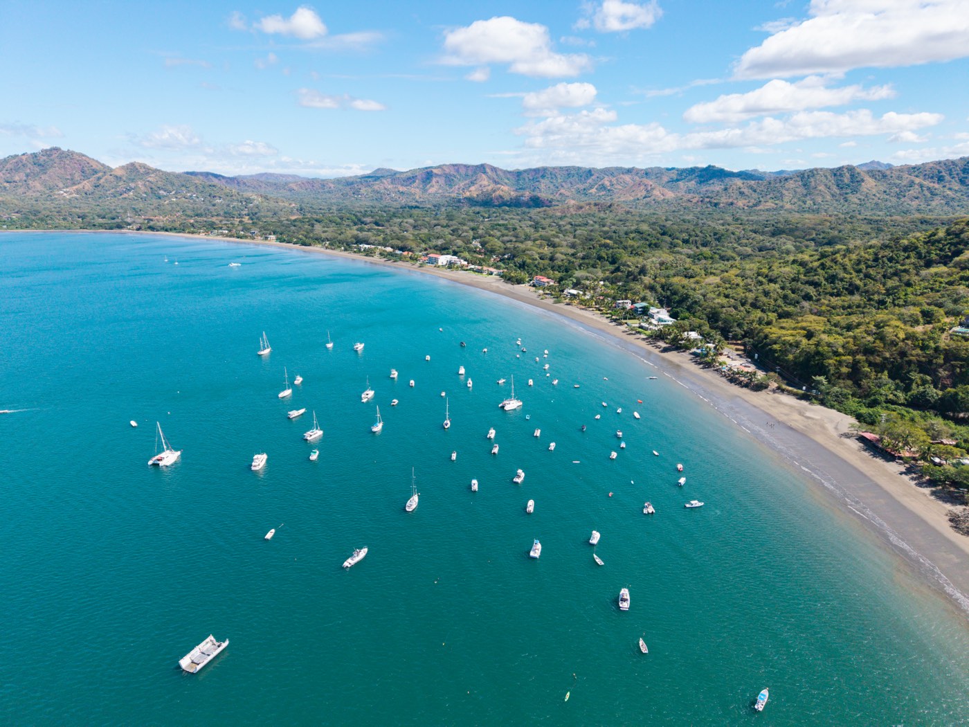 Calm bay at Playa Potrero, Guanacaste, Costa Rica